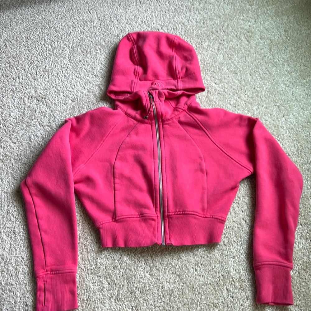 Lululemon Scuba Full-Zip Cropped Hoodie Size 4